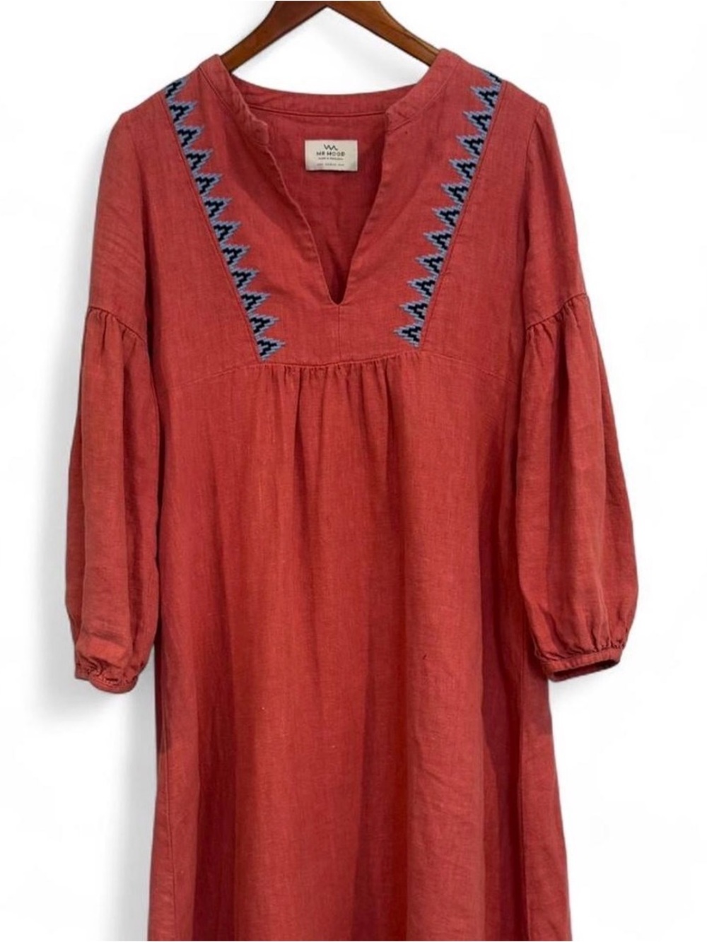 MR MOOD linen embroidered maxi dress — Made in Portugal 🇵🇹